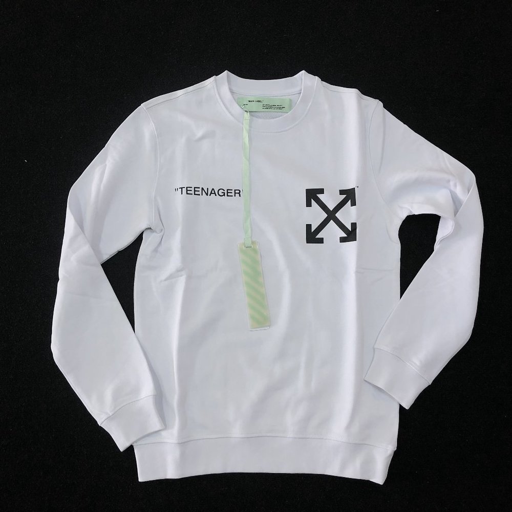 Off-White Men Bart Simpson White Sweatshirt "S"